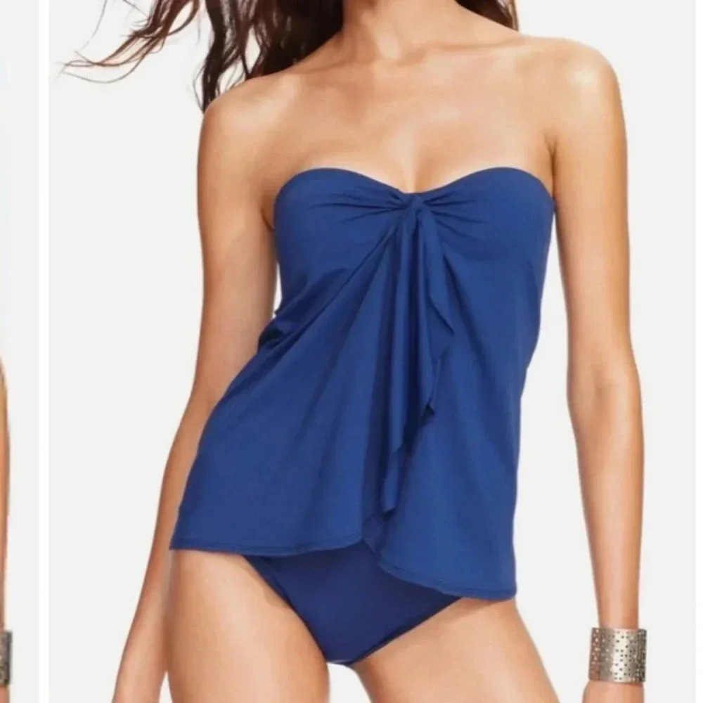Ralph Lauren navy one piece swimsuit Size 6